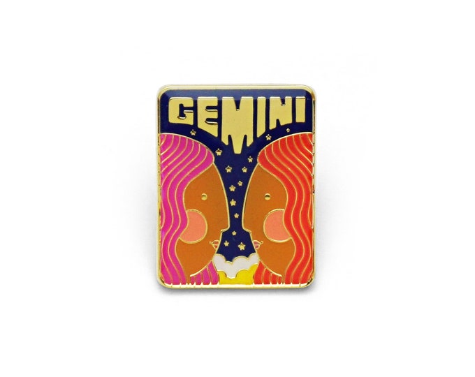 Gemini emaille pins