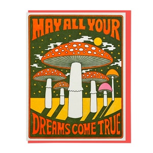 May All Your Dreams Come True Letterpress Card