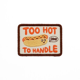 Toppa Ricamata Hot Dog Fast Food – Termoadesiva E Da Cucire Per Giacca, Zaino O T-Shirt