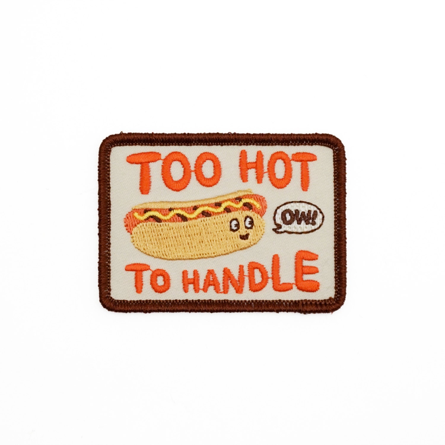 Toppa Ricamata Hot Dog Fast Food – Termoadesiva E Da Cucire Per Giacca, Zaino O T-Shirt