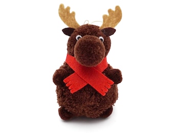 Moose Pom Pom Ornament