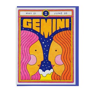 Carte typographique Gémeaux