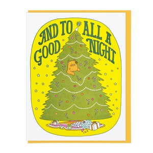 Carte typographique And To All A Good Night