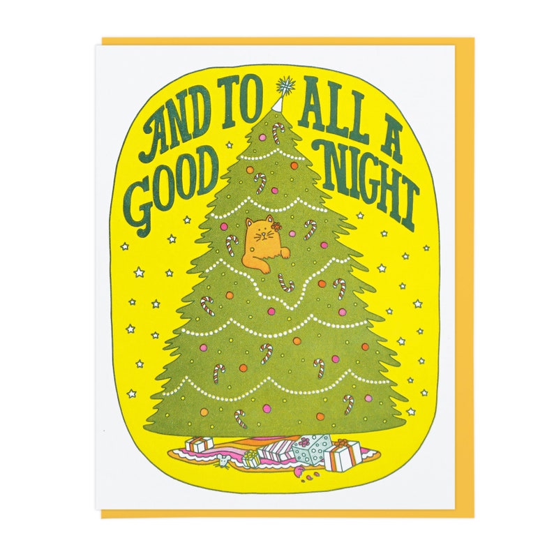 And To All A Good Night Letterpress Card image 1