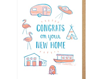 Congrats On Your New Home Letterpress Card