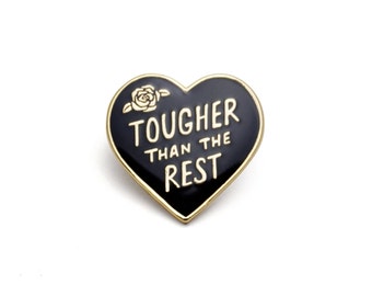 Tough Heart Enamel Pin