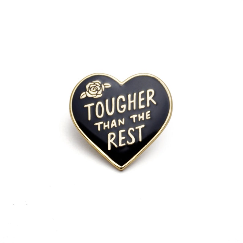 Tough Heart Enamel Pin image 1