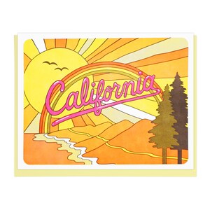 Carte typographique de la côte californienne