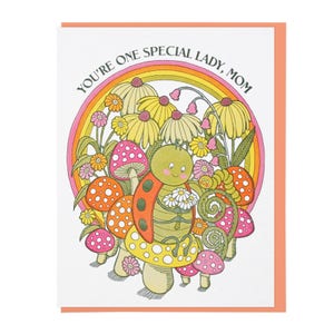 Special Ladybug Mom Letterpress Card
