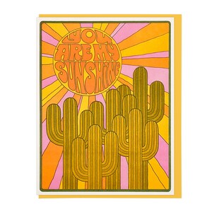Tu es ma carte typographique Sunshine