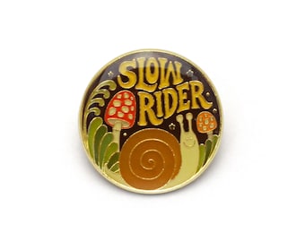 Slow Rider Enamel Pin