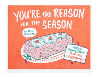 Fruitcake Season Letterpress Card