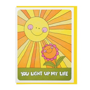 You Light Up My Life Letterpress Card