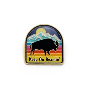 Bison Enamel Pin