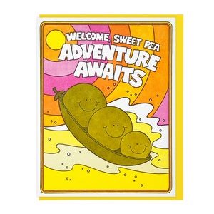Carte typographique Sweet Pea Adventure