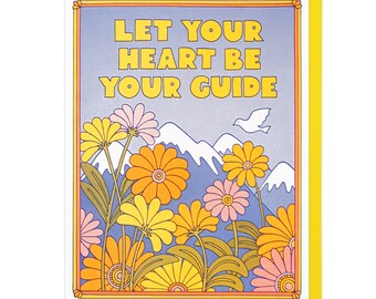 Let Your Heart Be Your Guide Letterpress Card