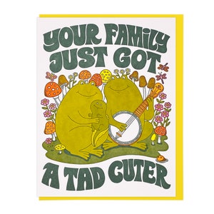 Votre famille vient de recevoir une carte typographique un peu plus mignonne