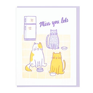 Carte typographique Miss You Cats