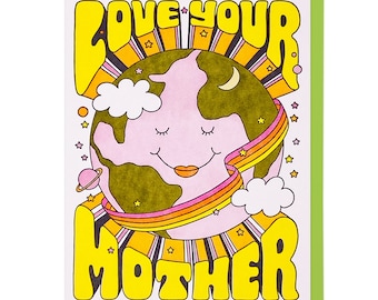 Love Your Mother Earth Letterpress Card