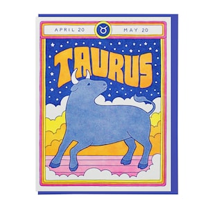 Cartão tipográfico Taurus