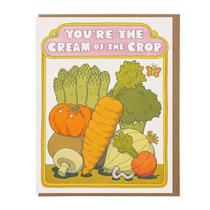 Carte typographique crème de la récolte