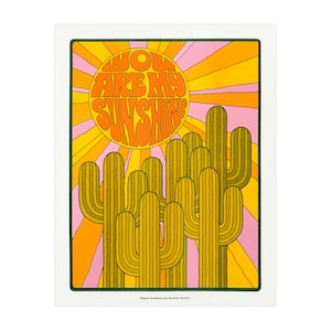 You Are My Sunshine Risograph Druck