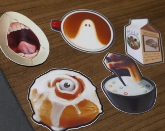 Spooky & Surreal Breakfast Vinyl Sticker Pack