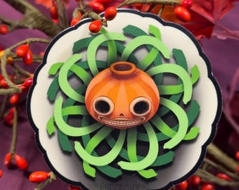 Waterproof Vinyl Sticker: 3 inch Enoch OTGW Pumpkin