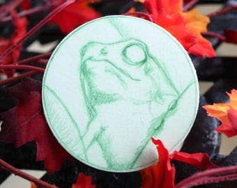 Frog Sticker: 3x3" Waterproof Vinyl Animal Decal
