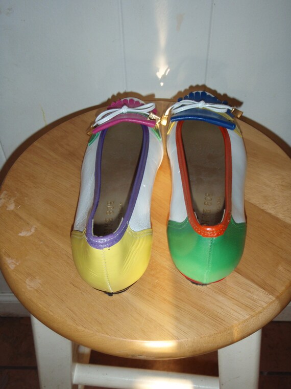 Vintage 80s color flats by bob baker bright fun l… - image 4