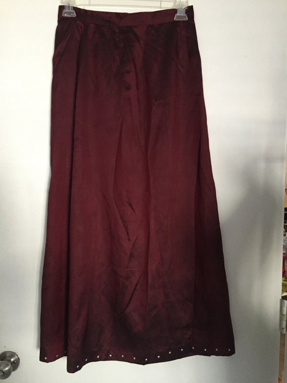 amazing isda & co full silk wrap skirt size 8 burg