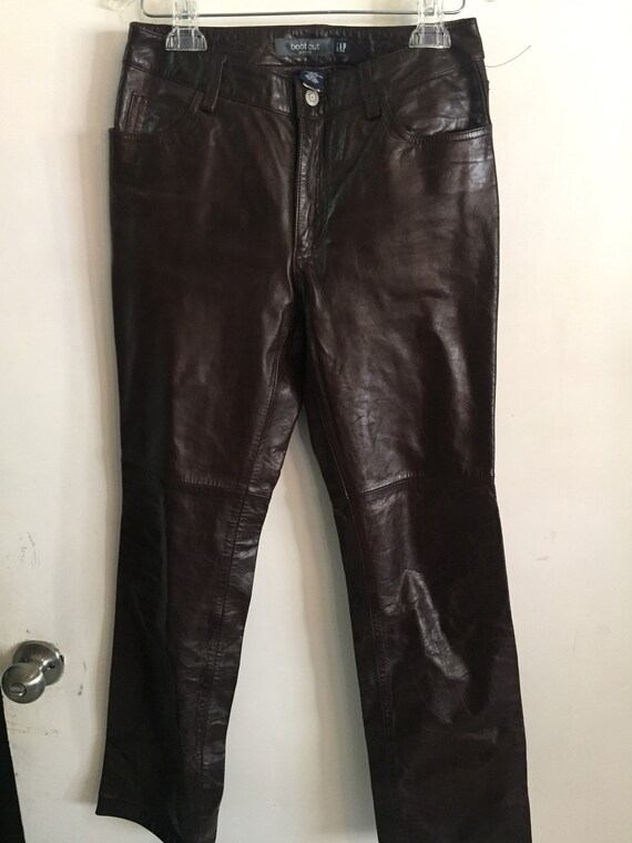leather pants gap