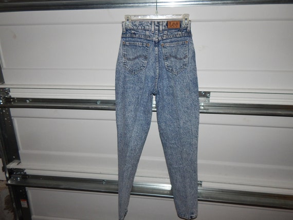 Super Retro jeans by Lee acid wash high waisted 8… - image 3