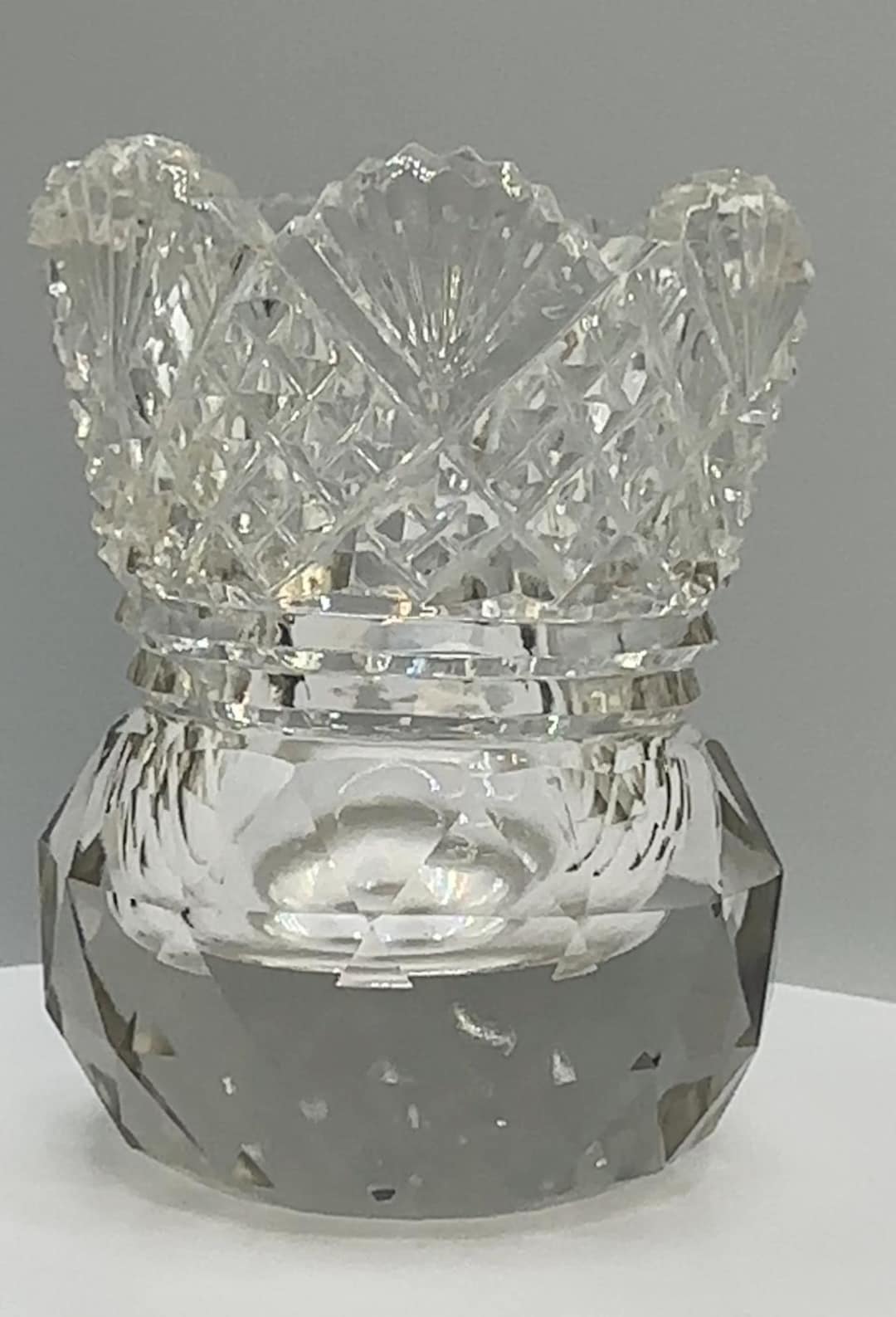 Cut Glass Toothpick Holder