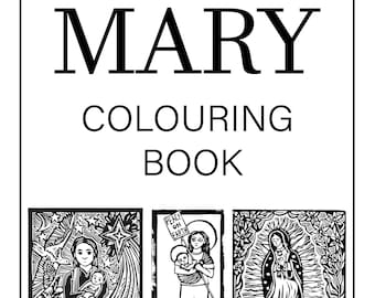 Mary Coloring Book Pages- Digital Download