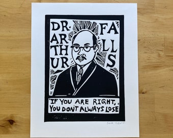 Catholic Worker Print: Dr. Arthur Falls, founder of the Chicago Catholic Worker