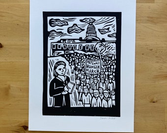 Catholic Worker Print: Dorothy Day reporting on the Hunger March
