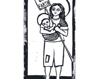 Digital Download- Protester Mary and Jesus