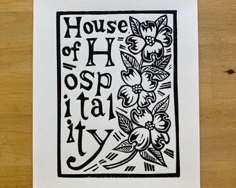 House of Hospitality: Catholic Worker Alphabet Print