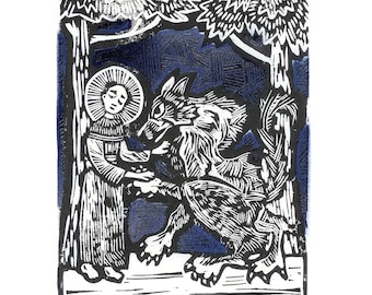 Digital Download- St. Francis and the Wolf