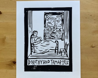 Catholic Worker Print: Dorothy Day and Tamar, 1926