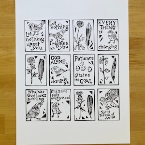 Let Nothing Upset You- Digital Print