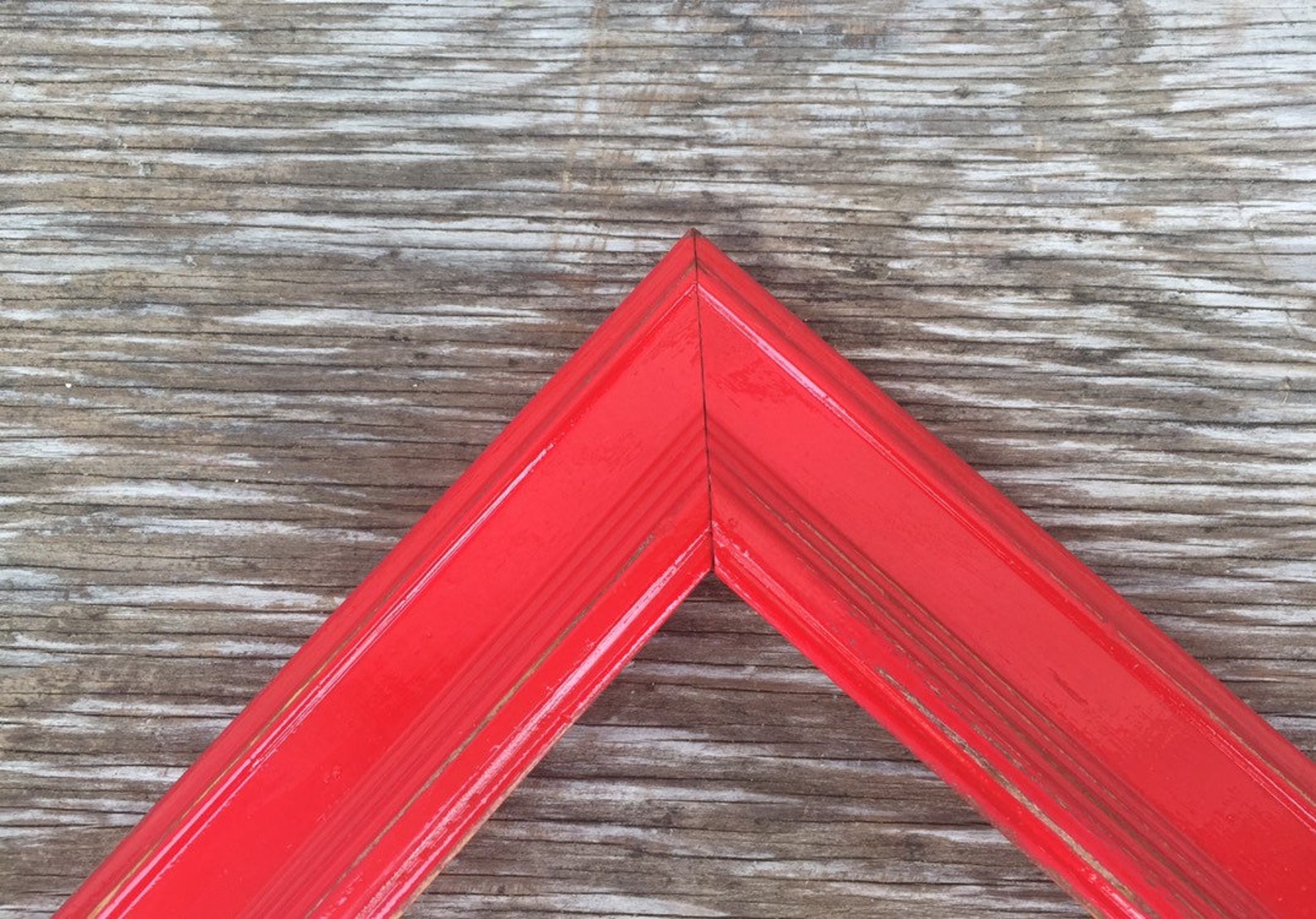 SALEFREE SHIPPING Red 11 x 14 Frame Rustic Shiny Bright Etsy