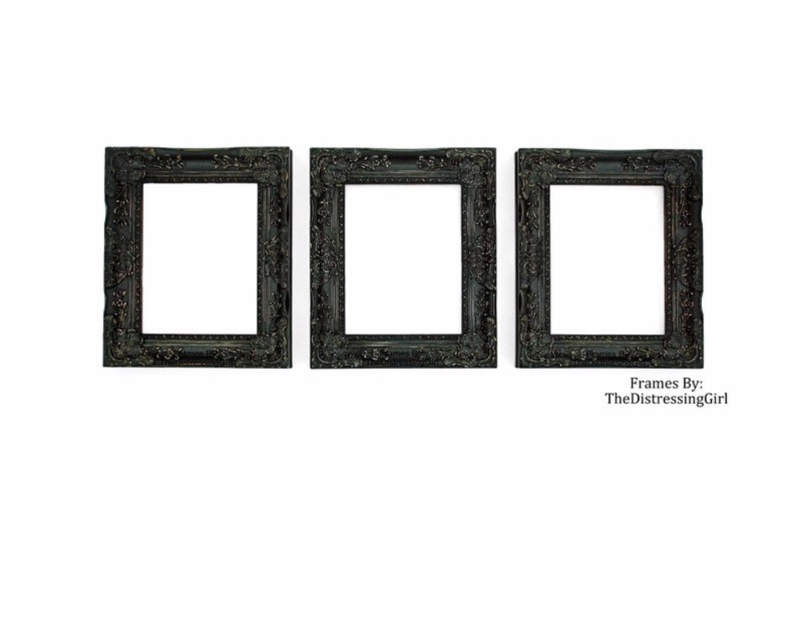 Set of Two Ornate 11x14 Frames Chunky 3 Inch Thick Shabby Etsy