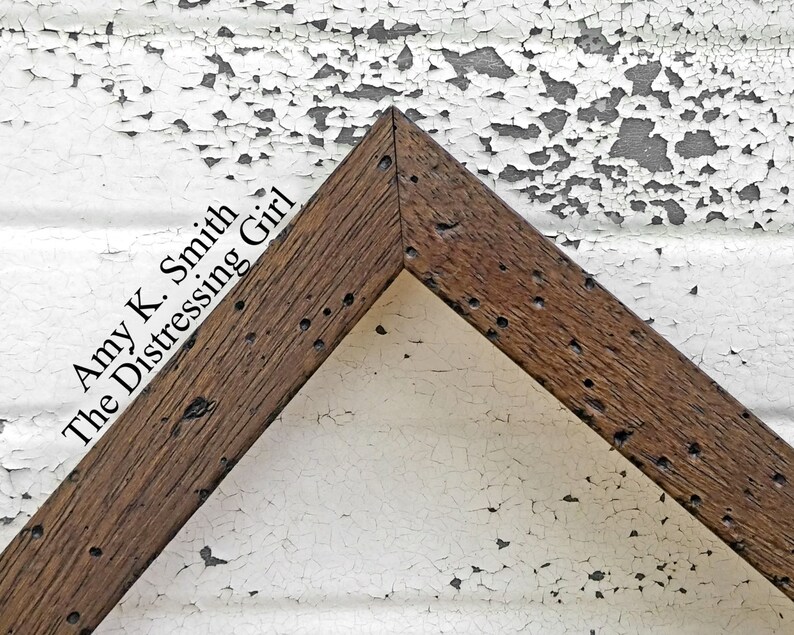 12x18 Picture Frame Dark Rustic Brown Thin 12 by 18 Barn Worm Etsy