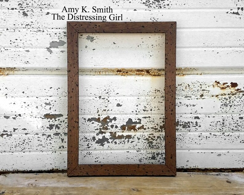 12x18 Picture Frame Dark Rustic Brown Thin 12 by 18 Barn Worm Etsy