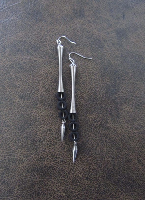 Mid century geometric earrings 2