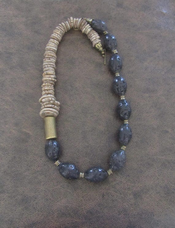 Chunky modern statement necklace