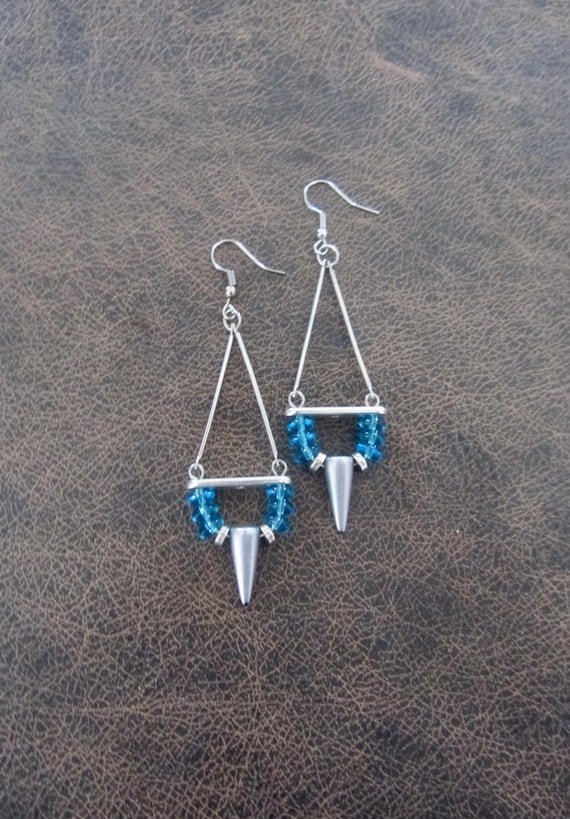 Unique mid century modern dangle earrings 2