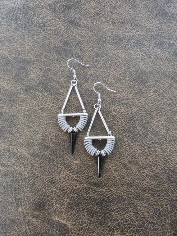 Unique mid century modern dangle earrings 33